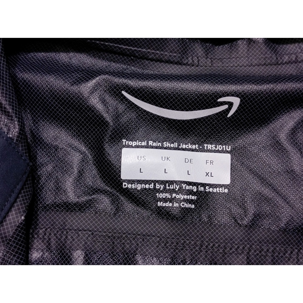 AMAZON Tropical Rain Shell Jacket TRSJ01U Luly Yang Blue Large L - Picture 3 of 11